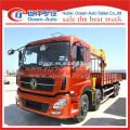 Chinese brand 8x4 hydraulic boom truck with crane